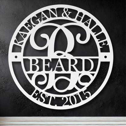 The Victorian Monogram Sign