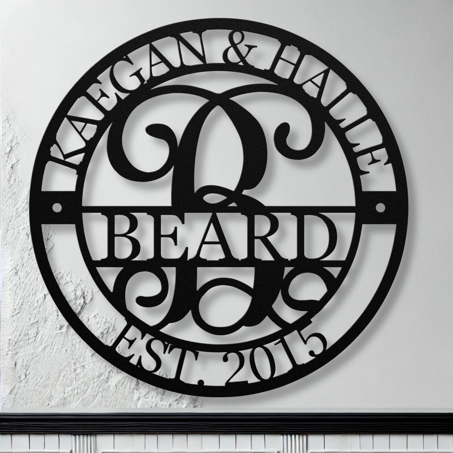 The Victorian Monogram Sign